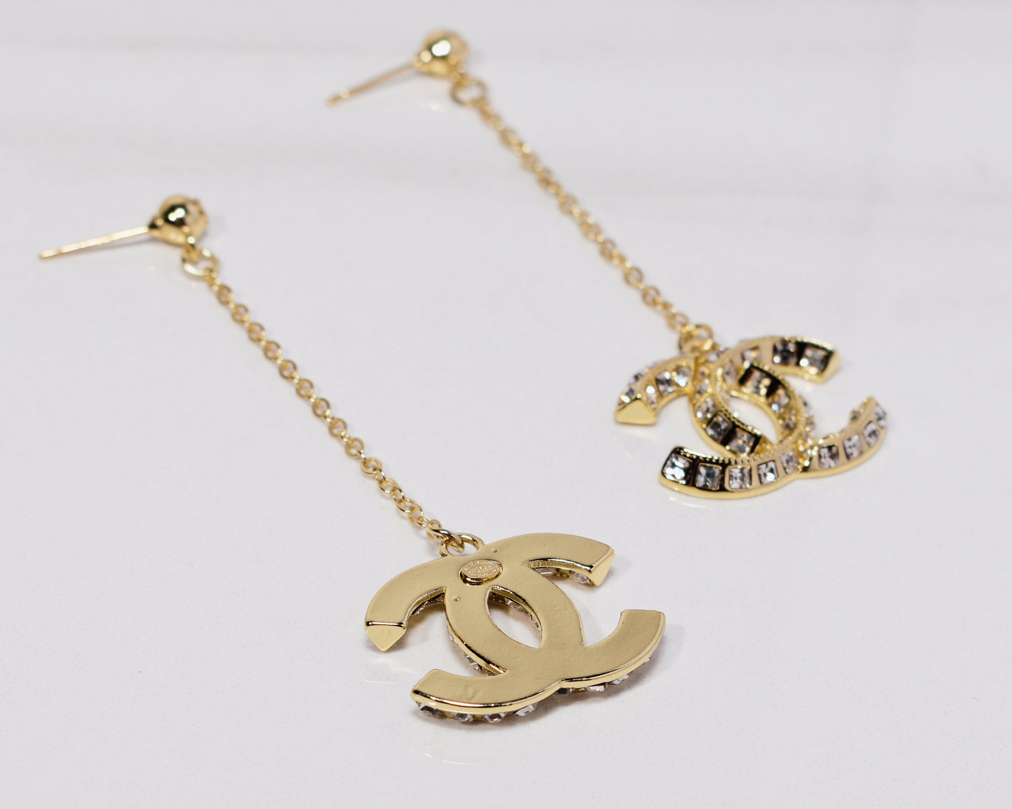 Parisian Chic Crystal Drop Dangle Studs