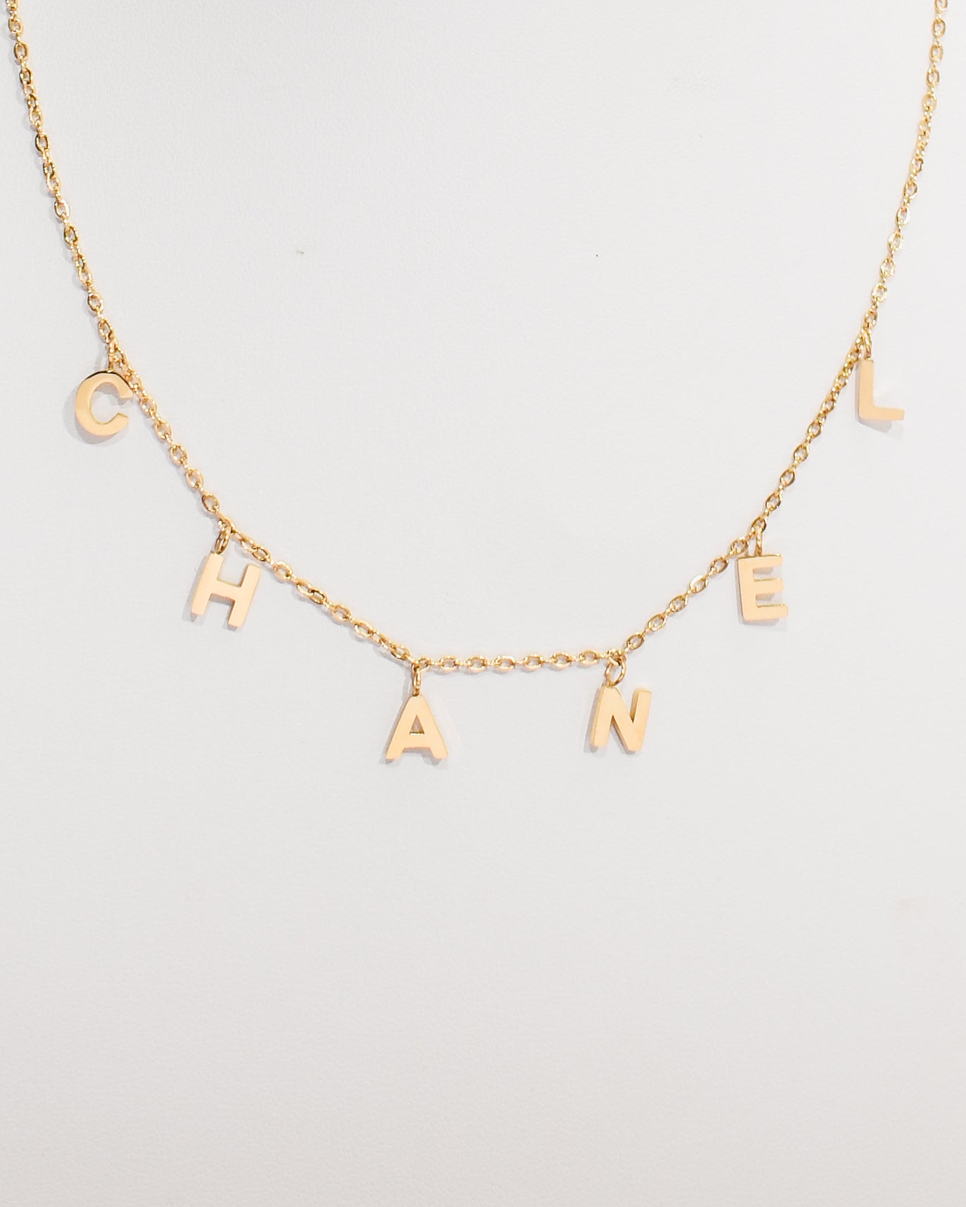 Parisian Chic Letters Necklace
