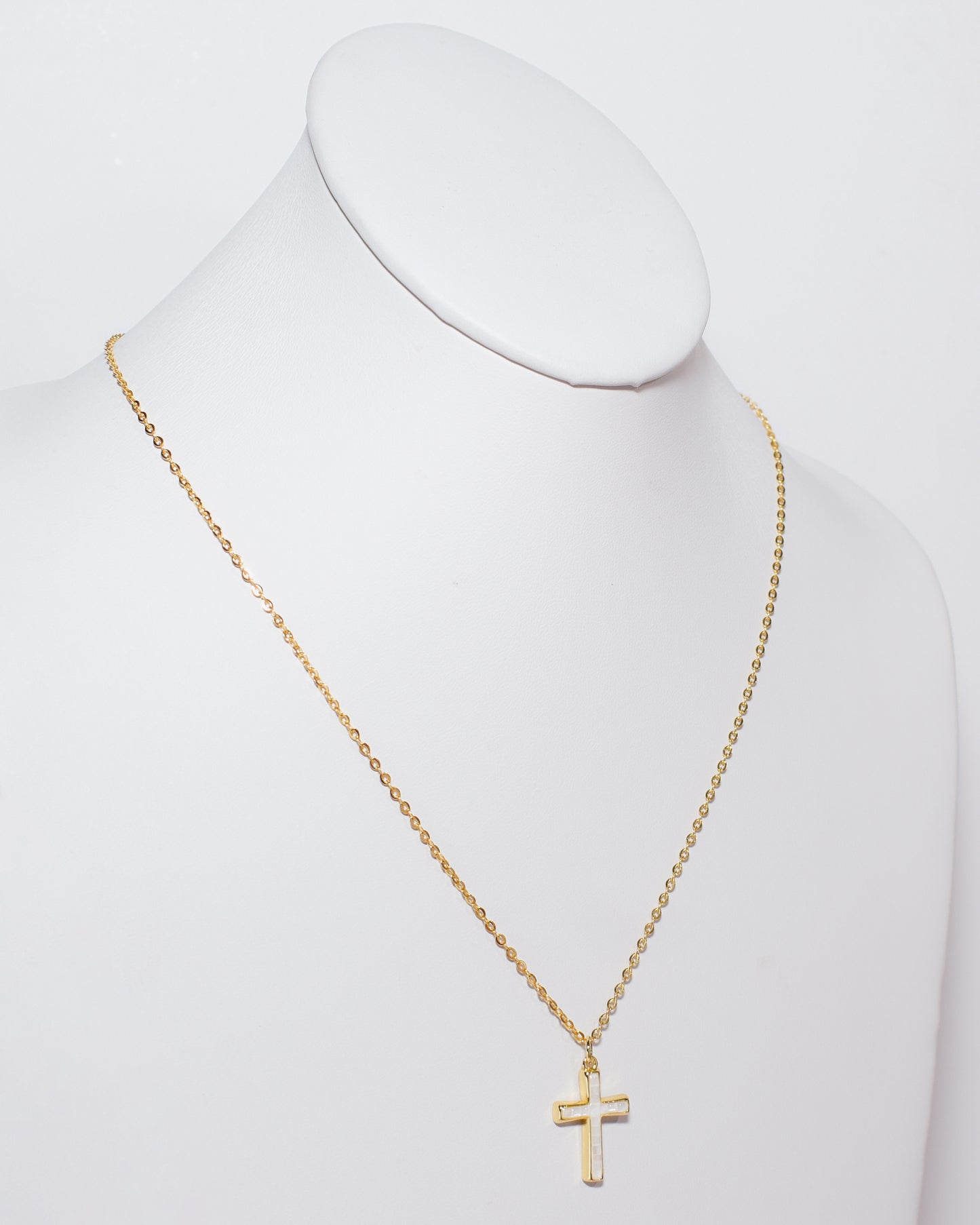White Opal Cross