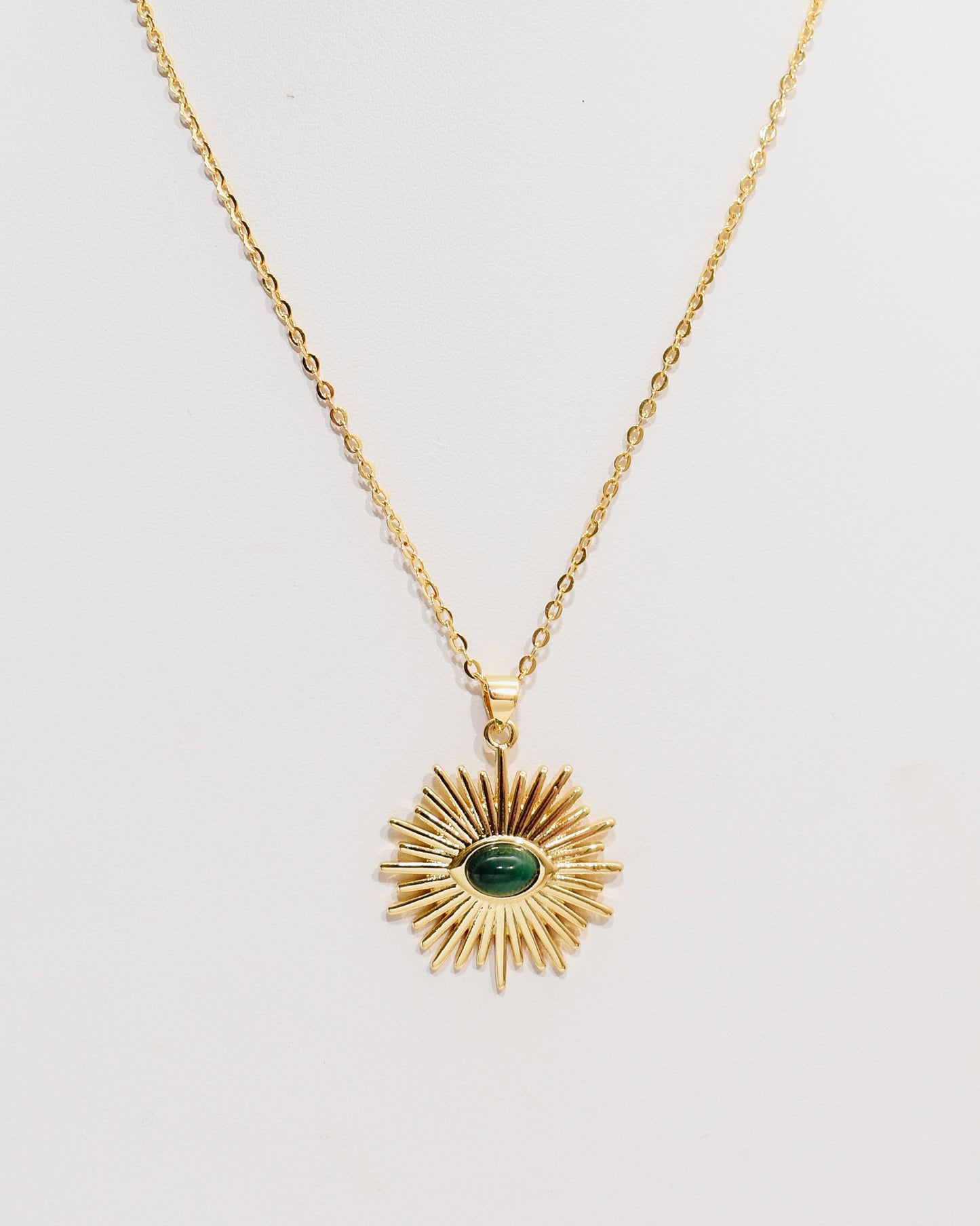 Malachite Starburst Necklace