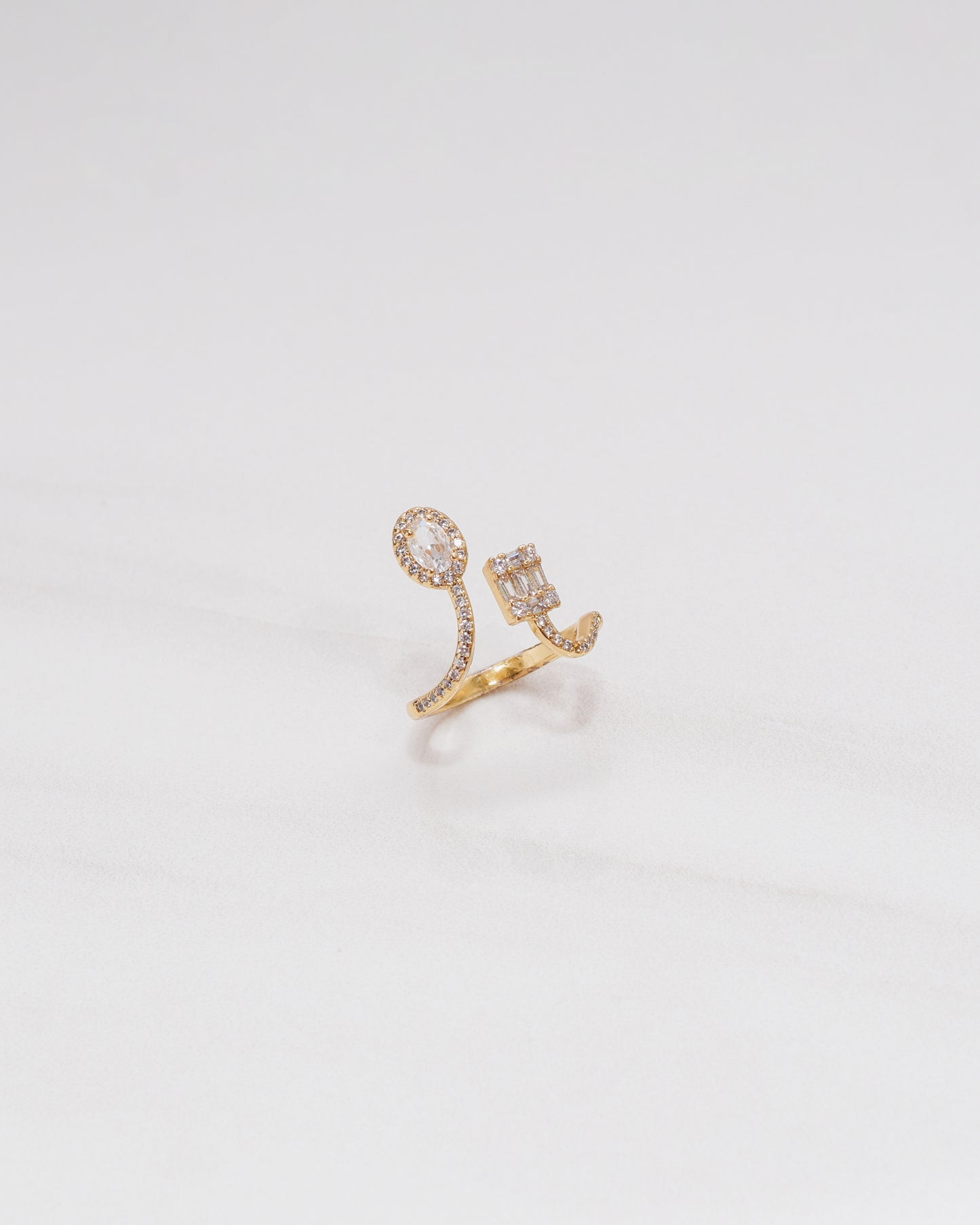 Square & Oval Malleable Ring