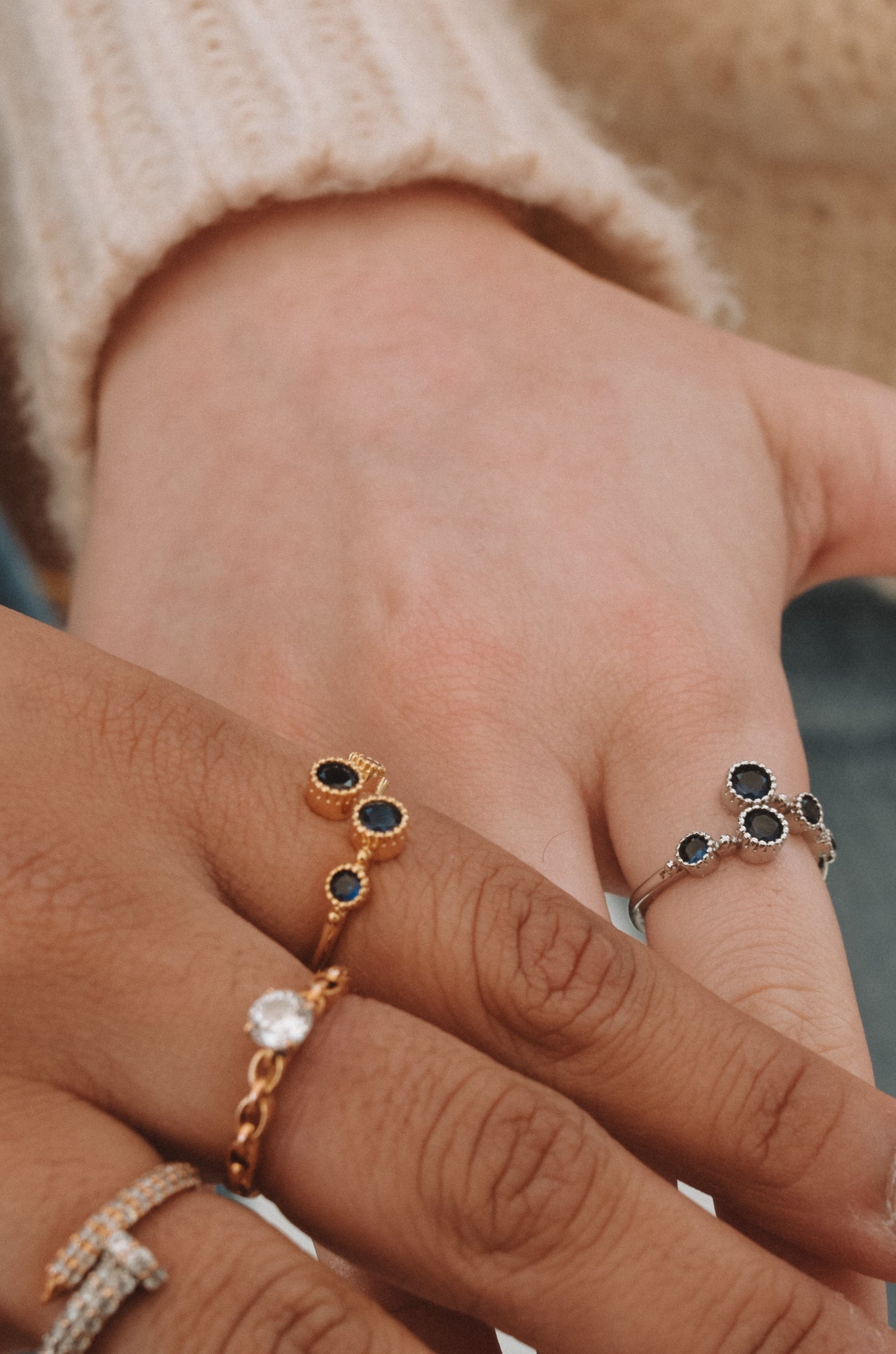Sapphire Celestial Ring