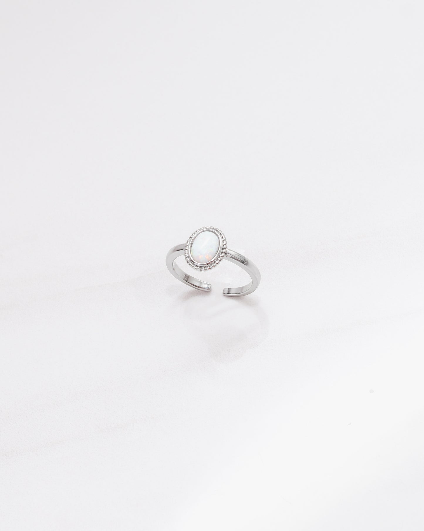 Fire Opal Oval Ring