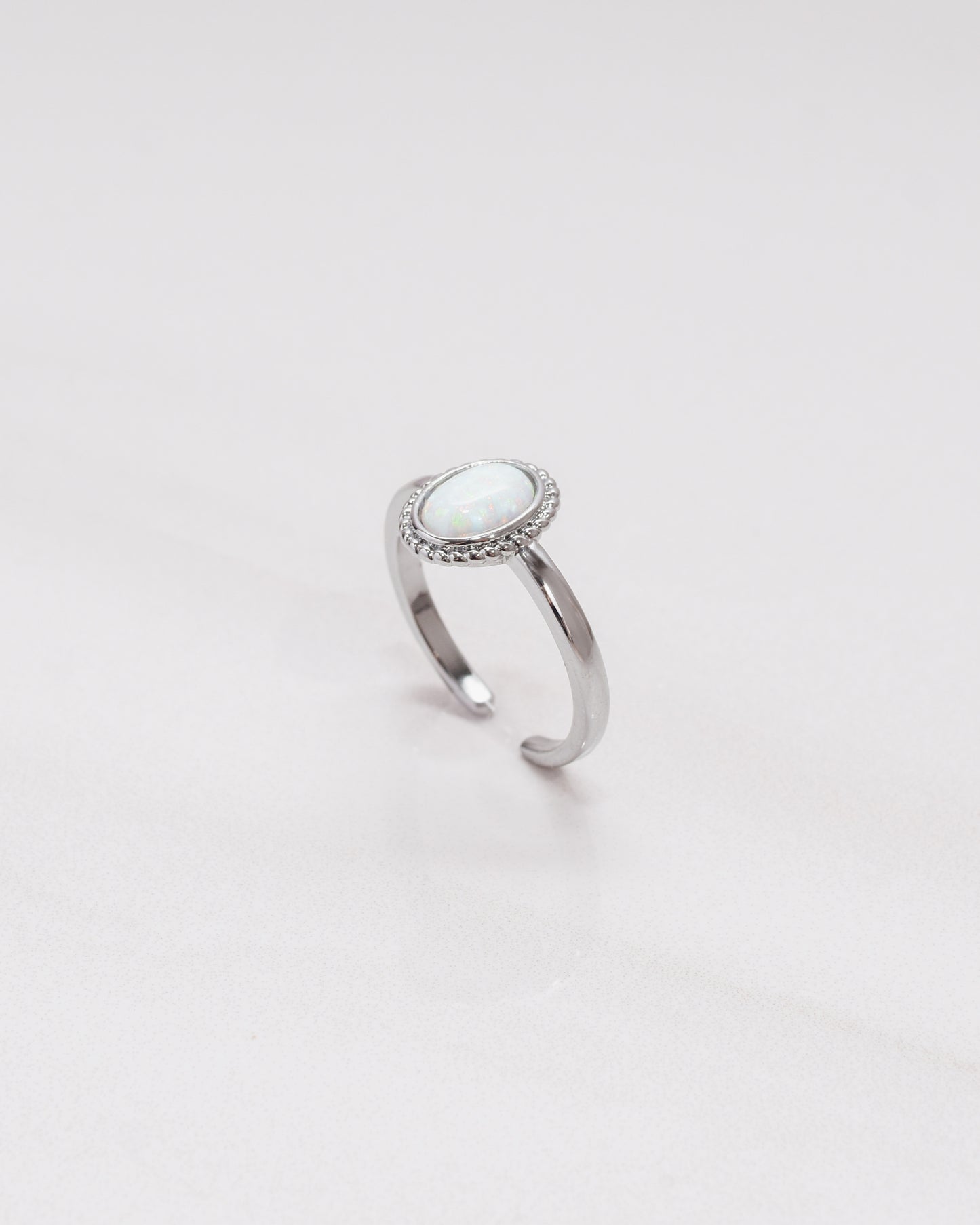 Fire Opal Oval Ring