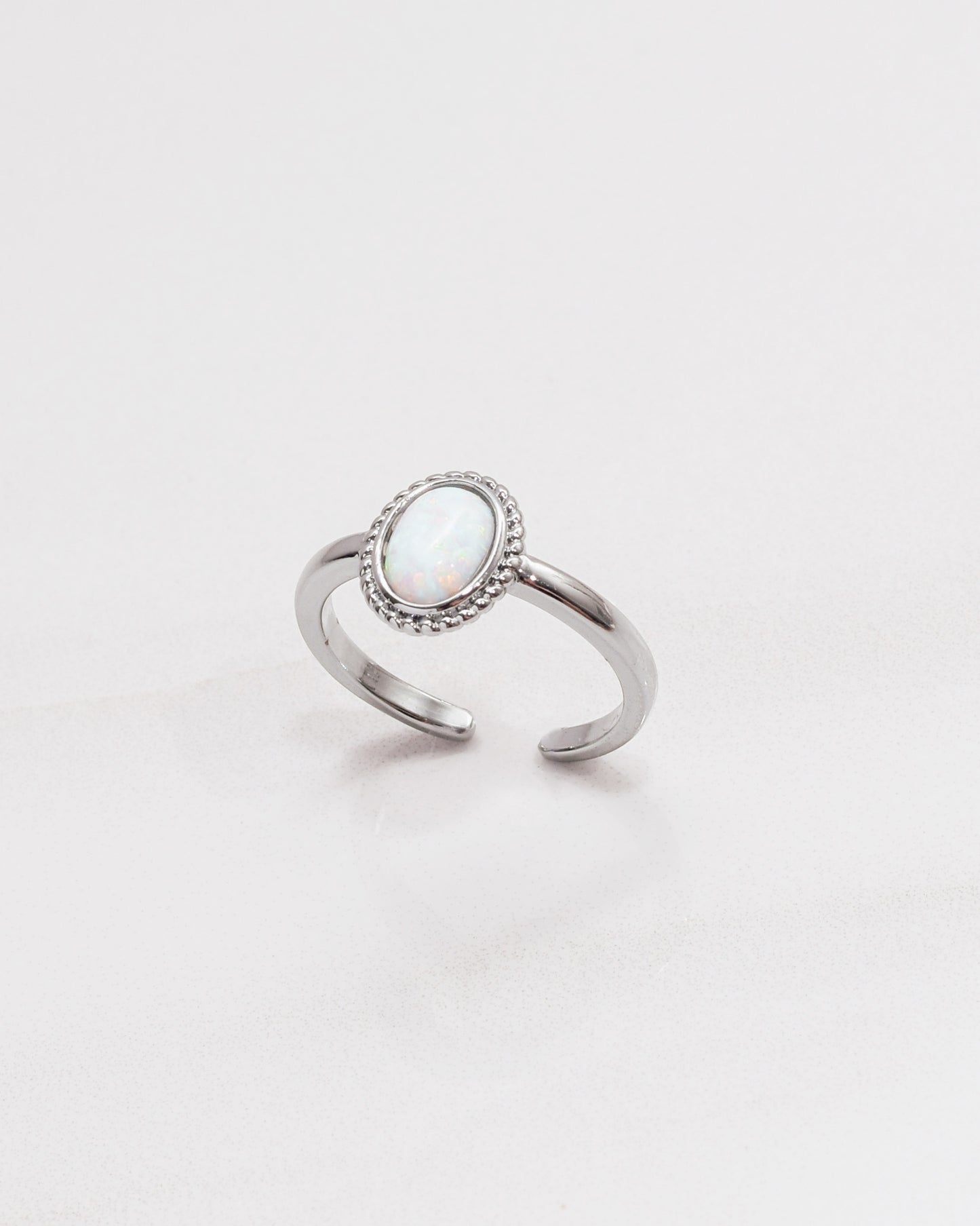 Fire Opal Oval Ring