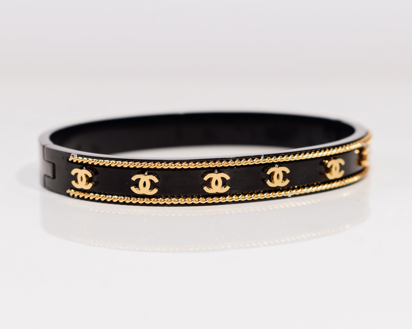Parisian Chic Black Bangle