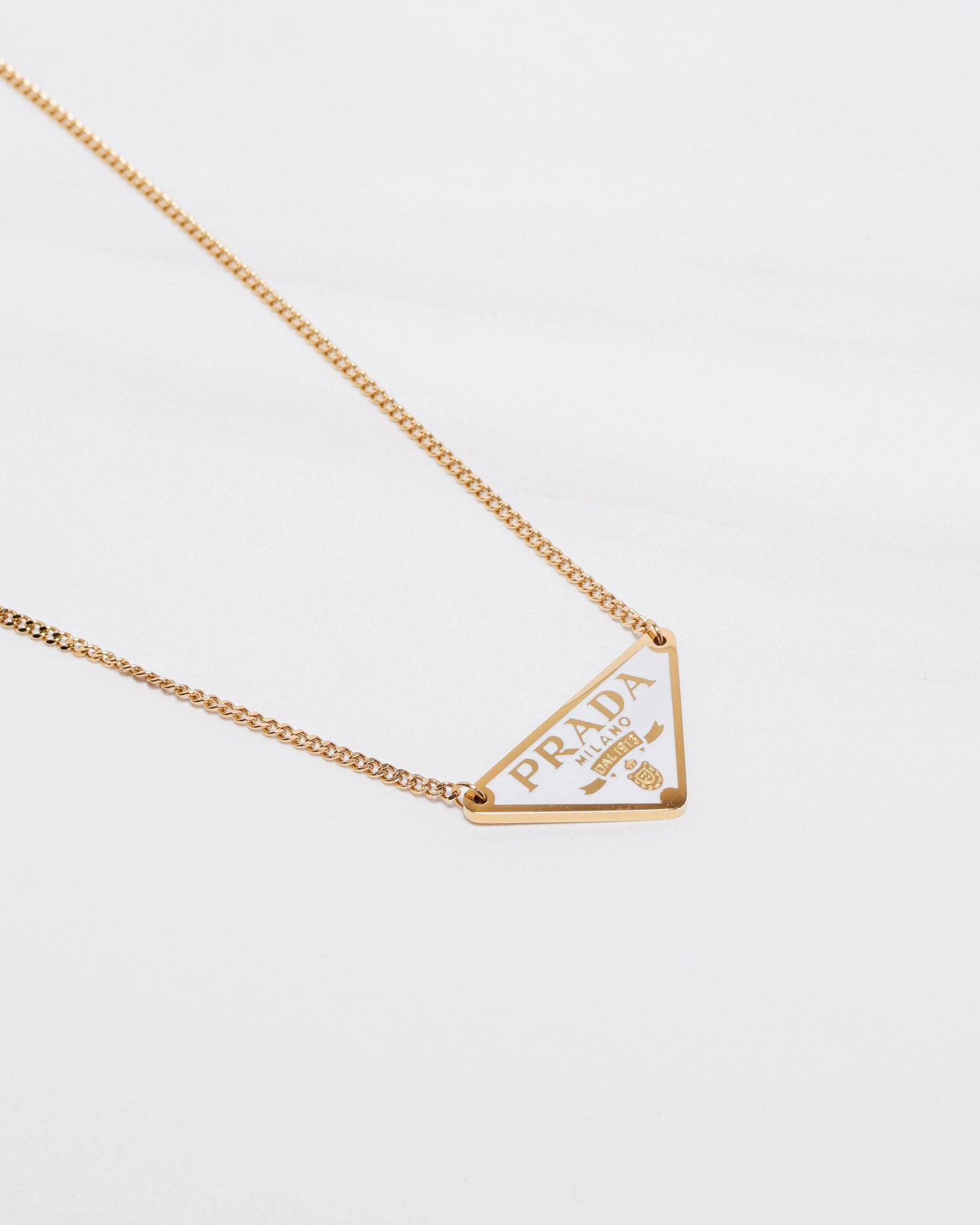 PRD Gold & White Cuban Link Necklace