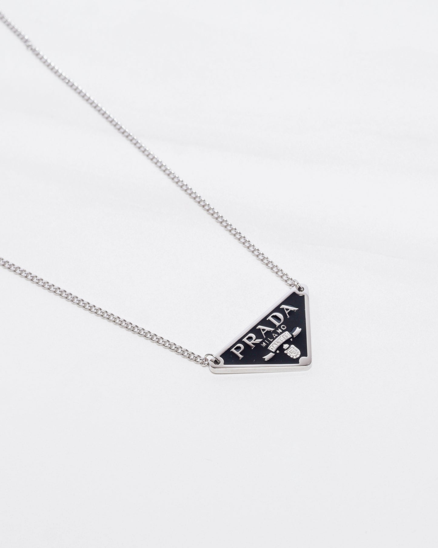 PRD Silver & Black Cuban Link Necklace