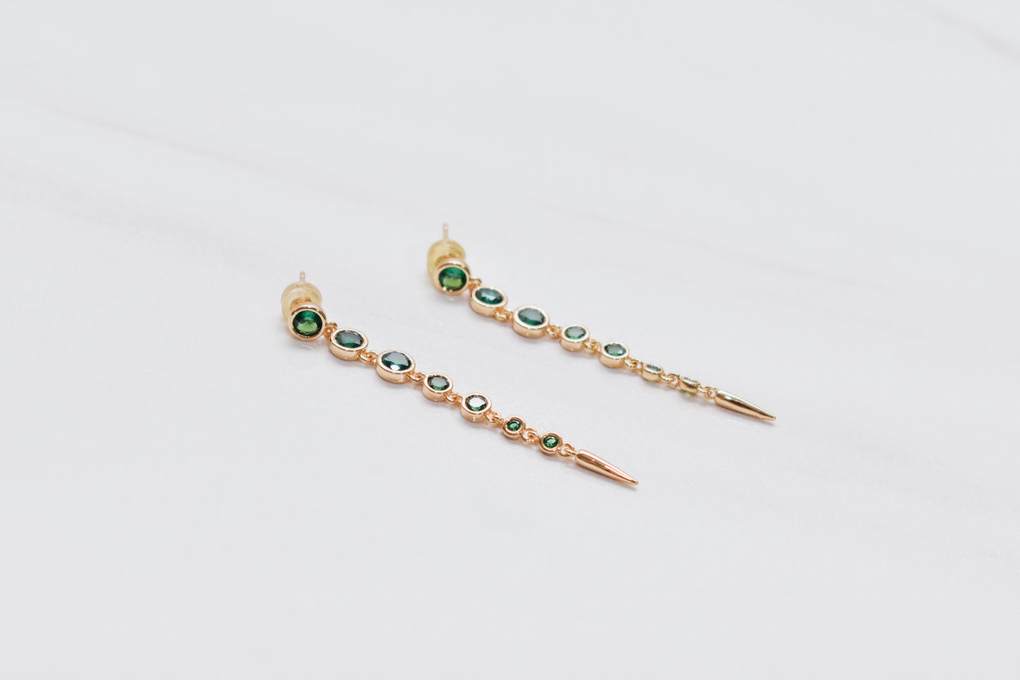 Cascade Spike Drop Earrings