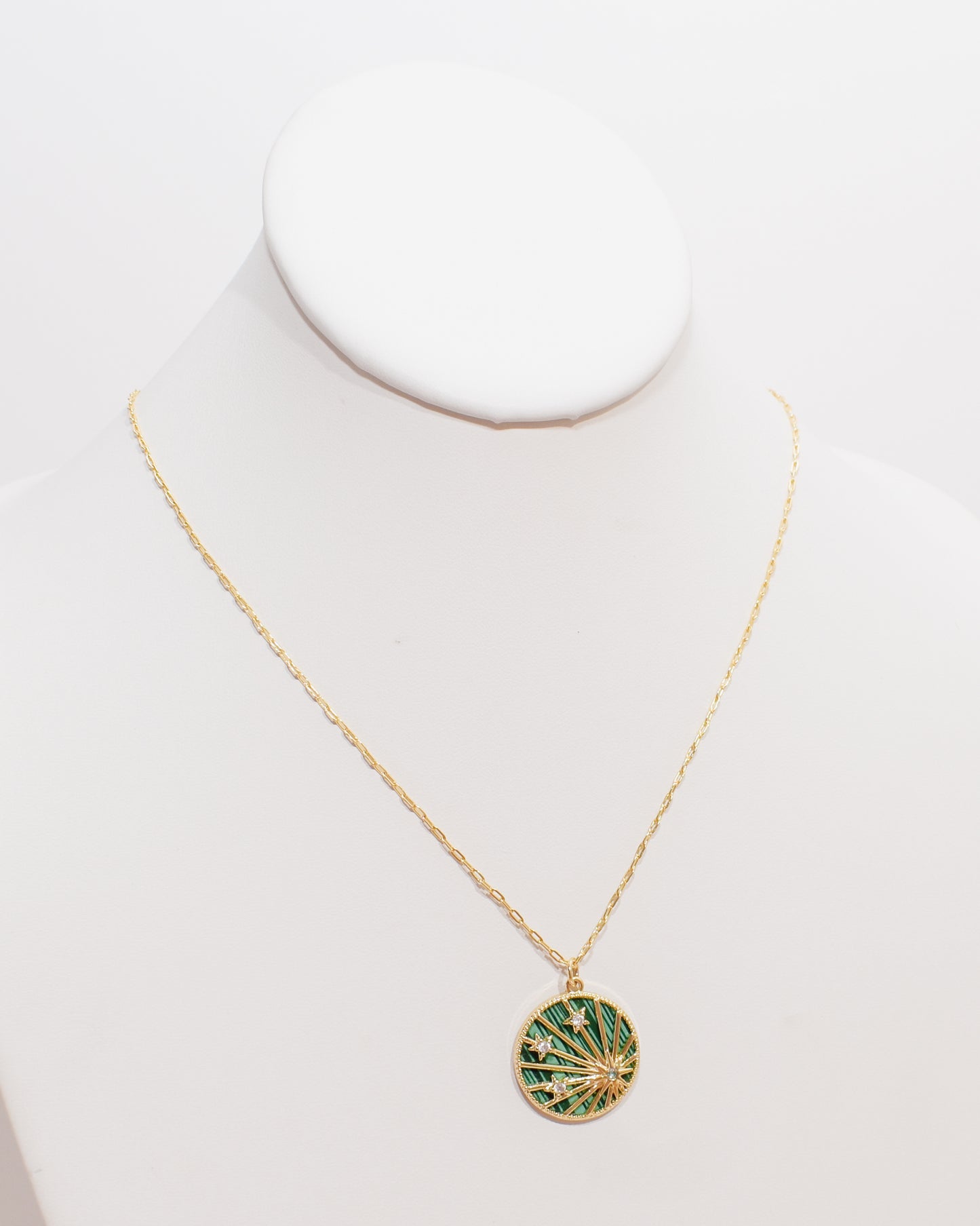 Malachite Shooting Star Necklace