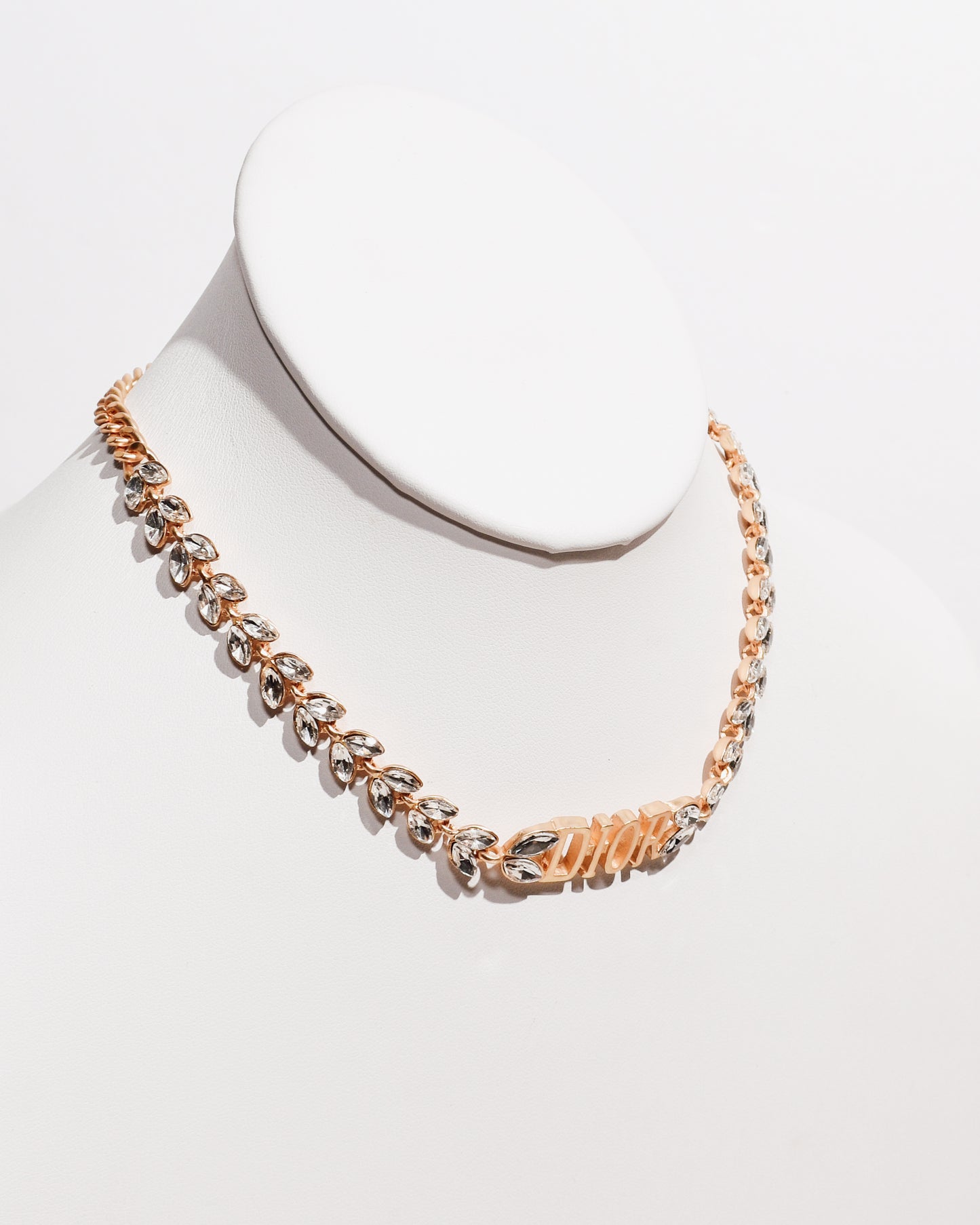 CD Crystal Leaf Necklace