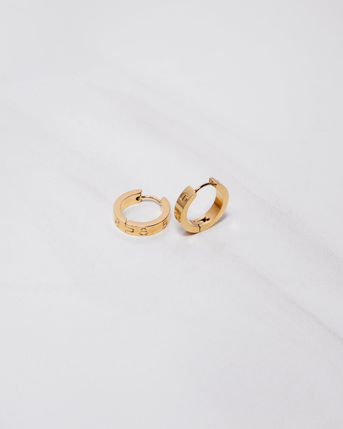 Couture Luxe Amour Gold Hoops