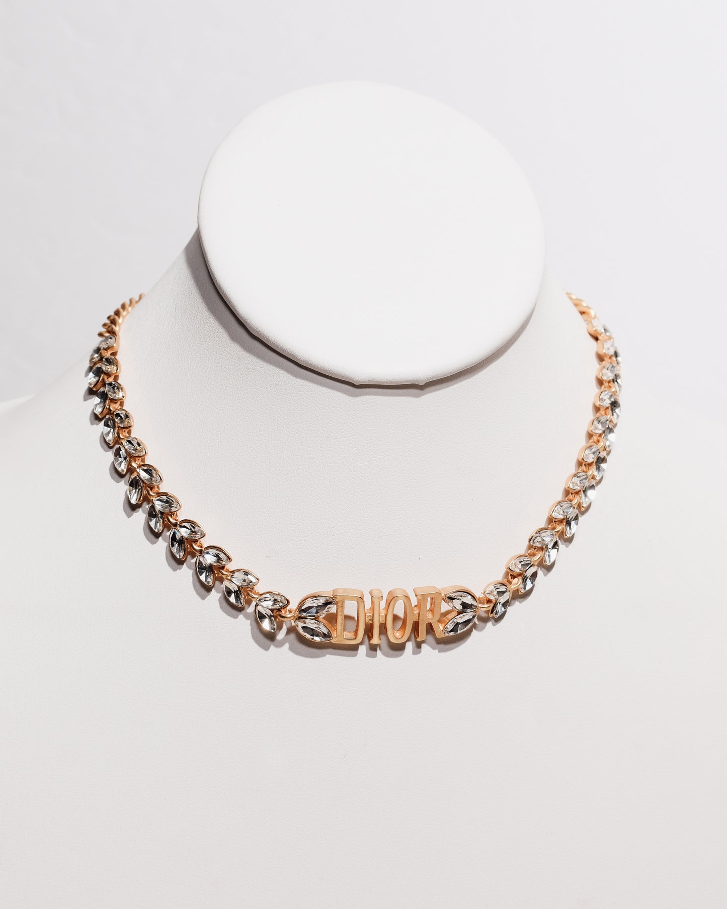 CD Crystal Leaf Necklace