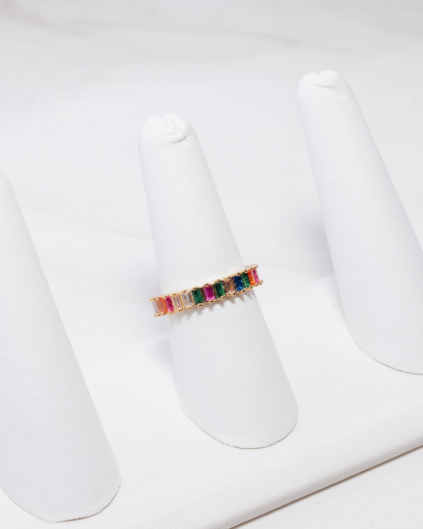 Semi Precious Stone Eternity Band