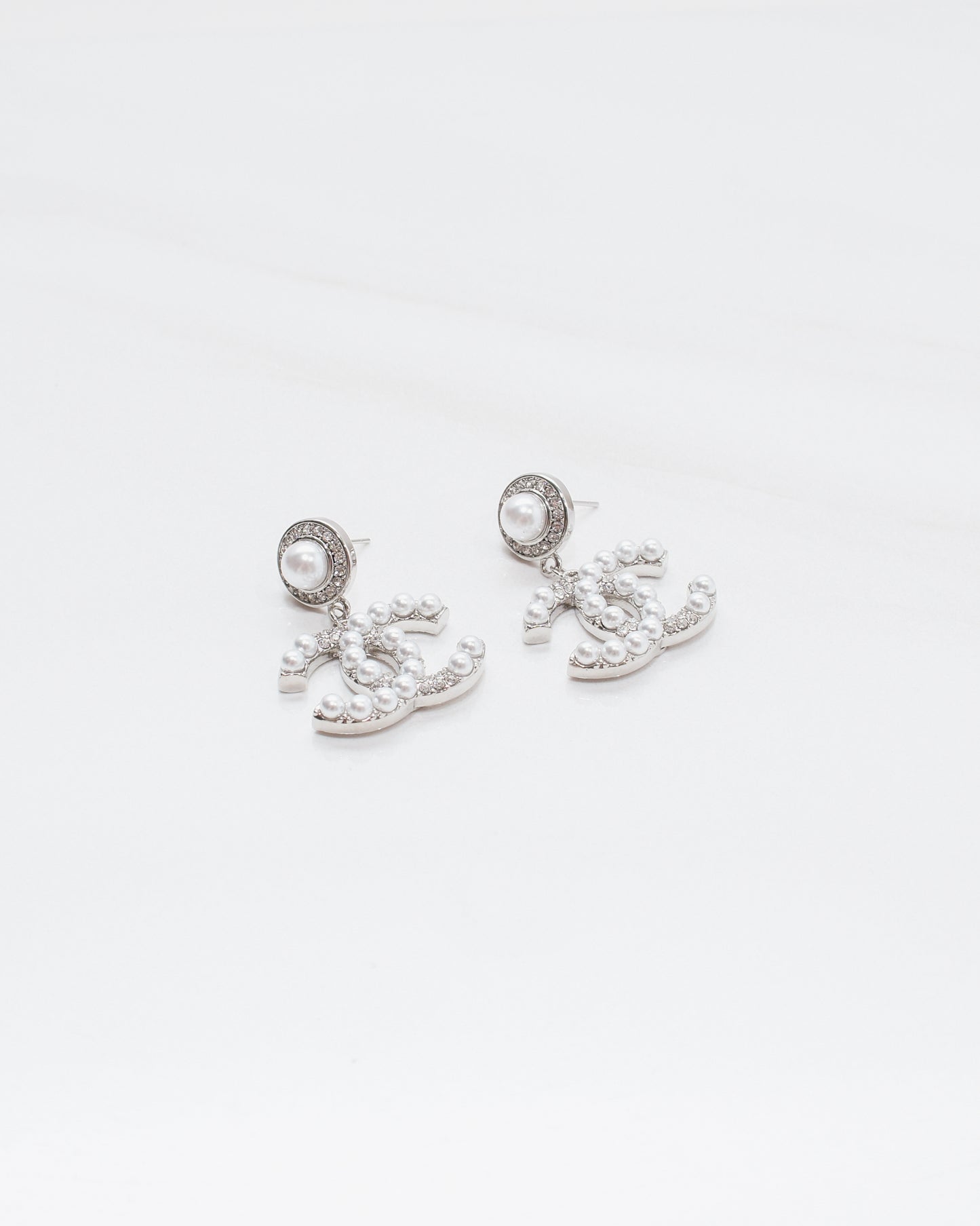 Parisian Chic Pearl Drop Studs