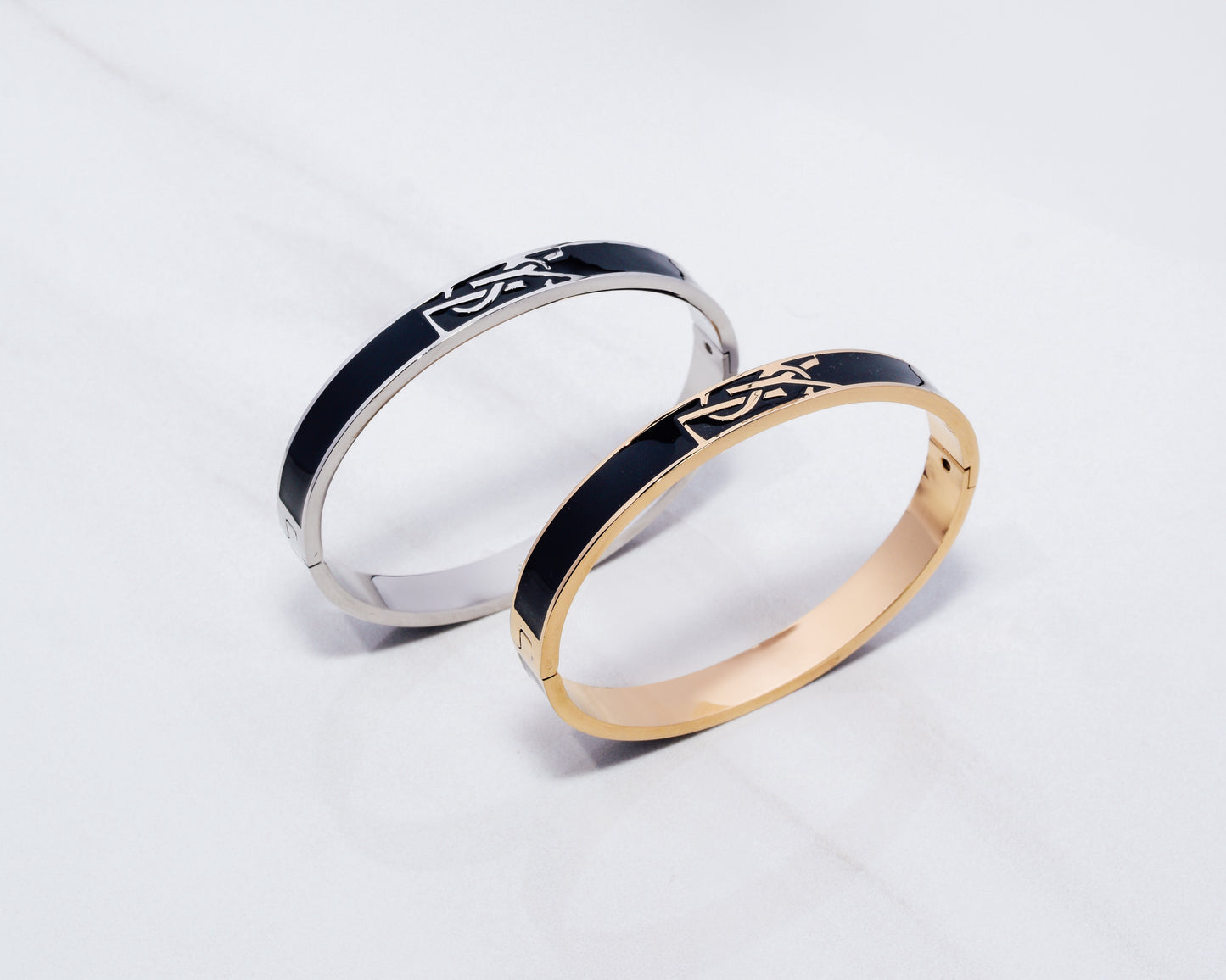 Y Black Plaque Bracelet