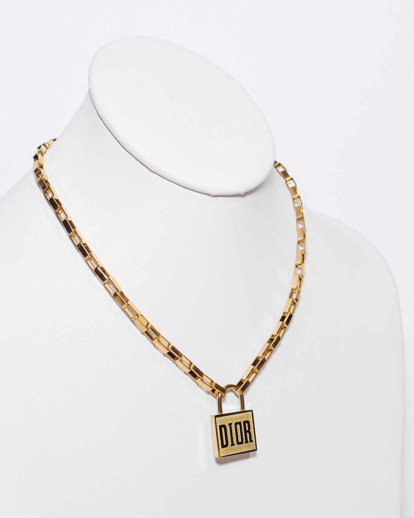 CD Metal Lock Necklace