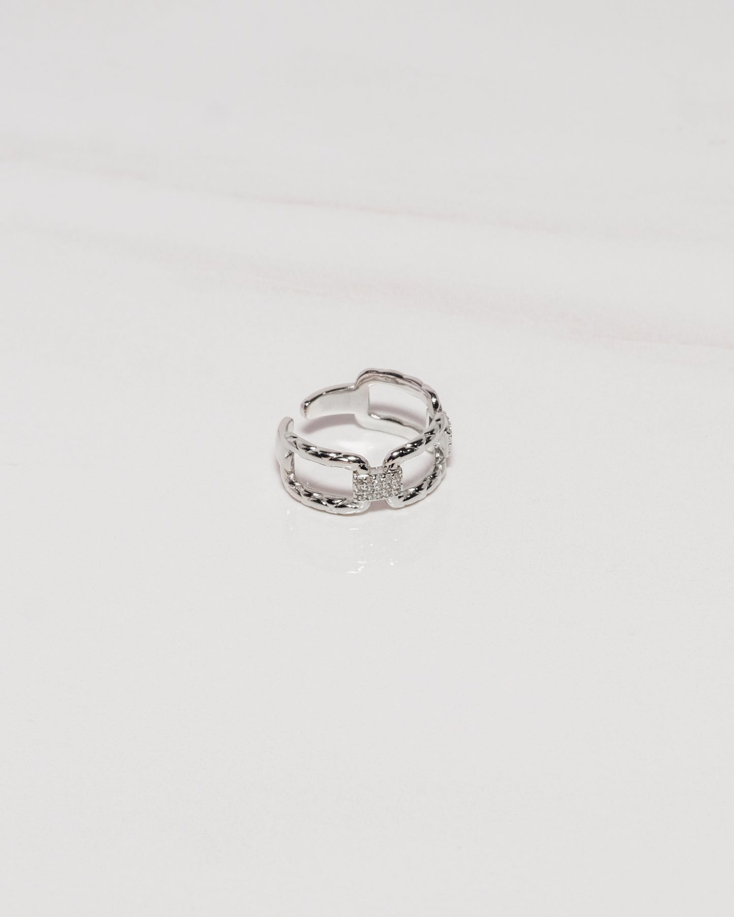 Chain CZ Ring