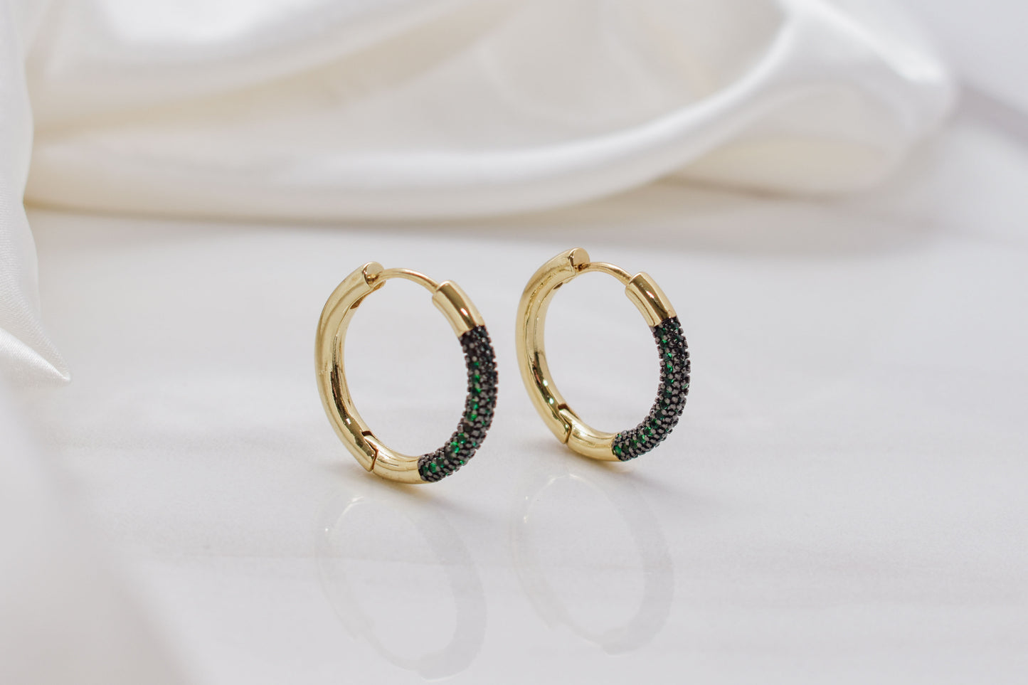 Emerald Hoops