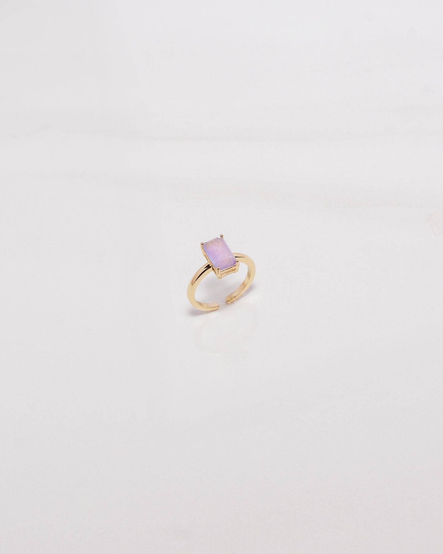 Amethyst Rectangle Ring