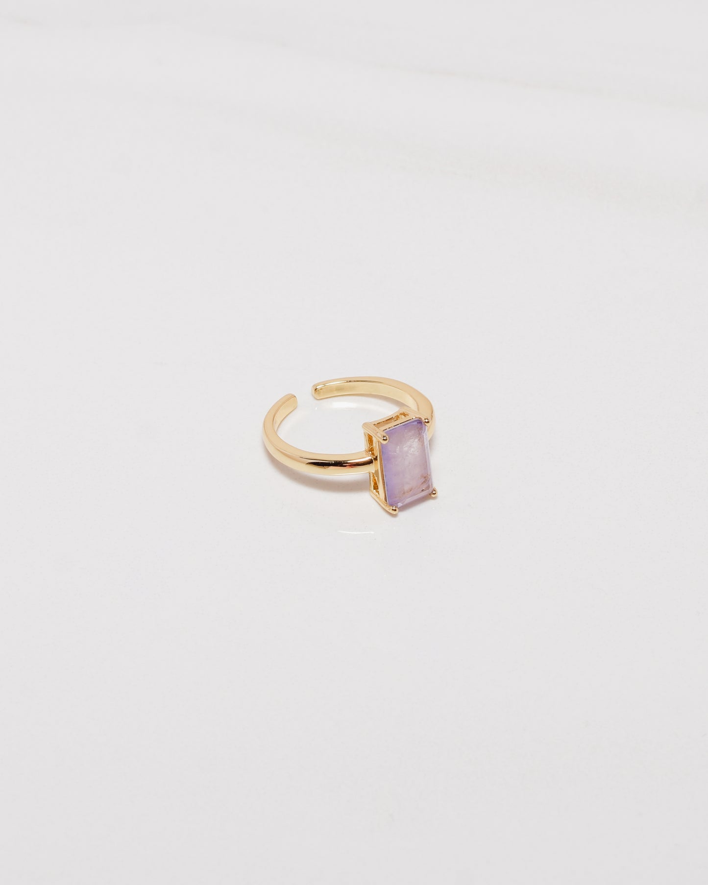 Amethyst Rectangle Ring