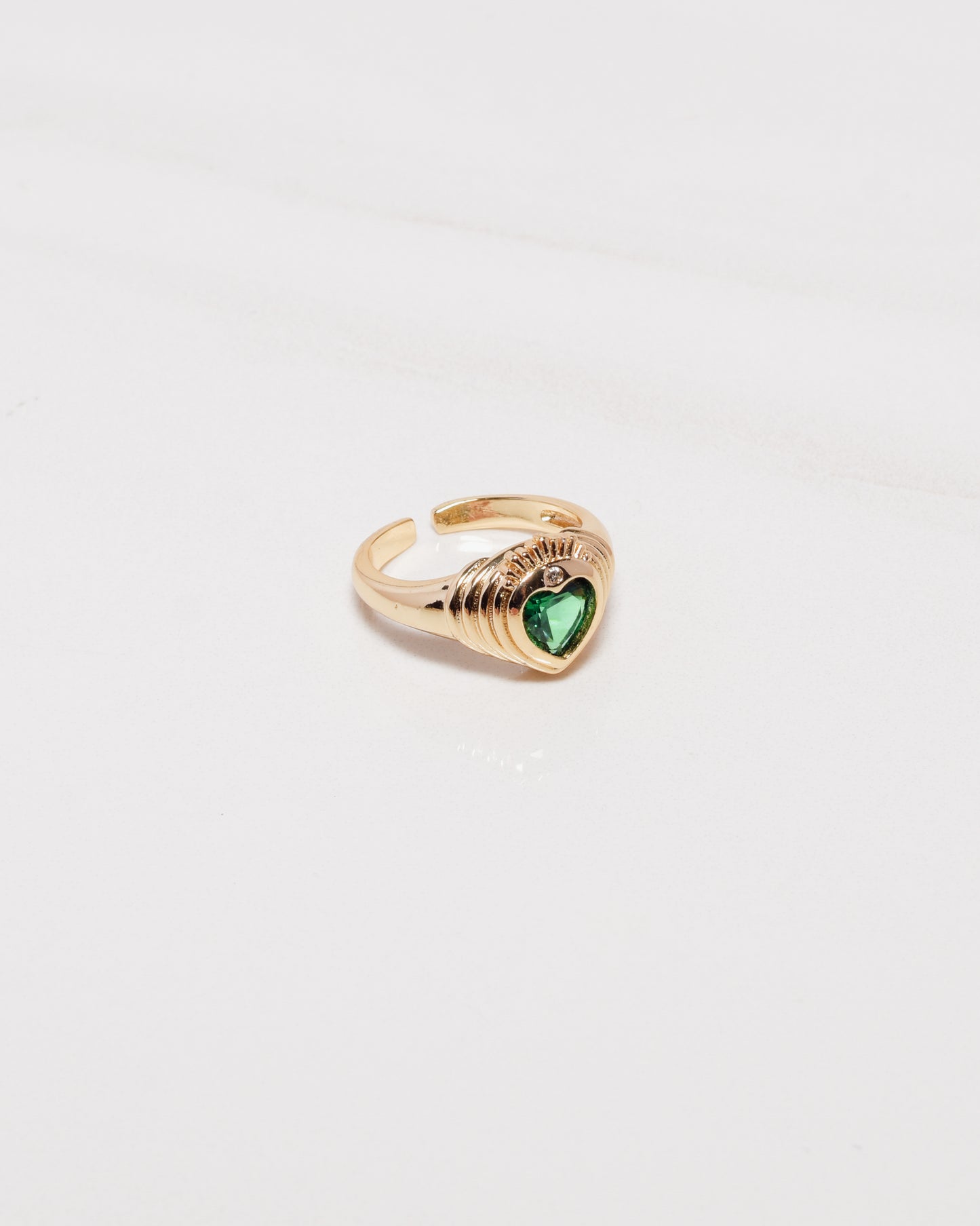 Emerald Sweetheart Ring