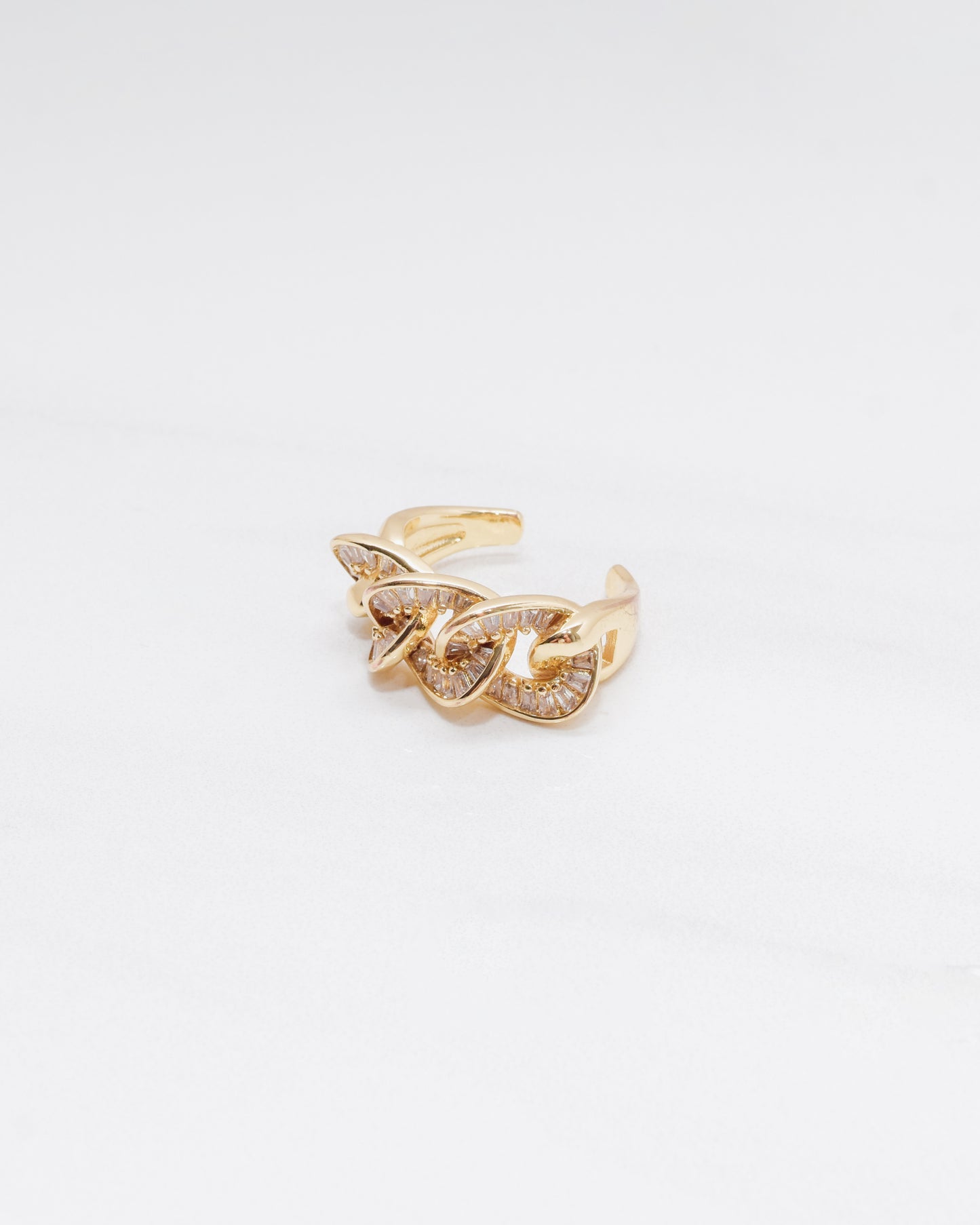 Cuban Link Pave Bold Ring