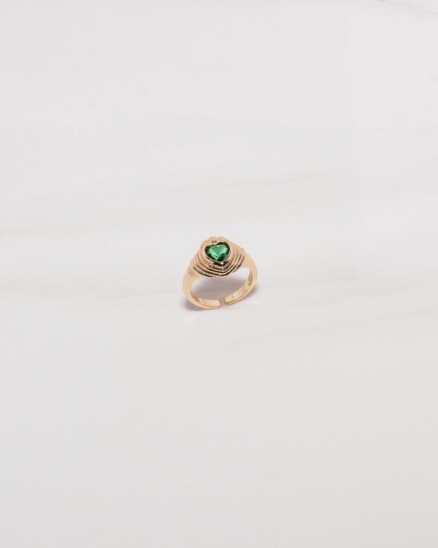 Emerald Sweetheart Ring