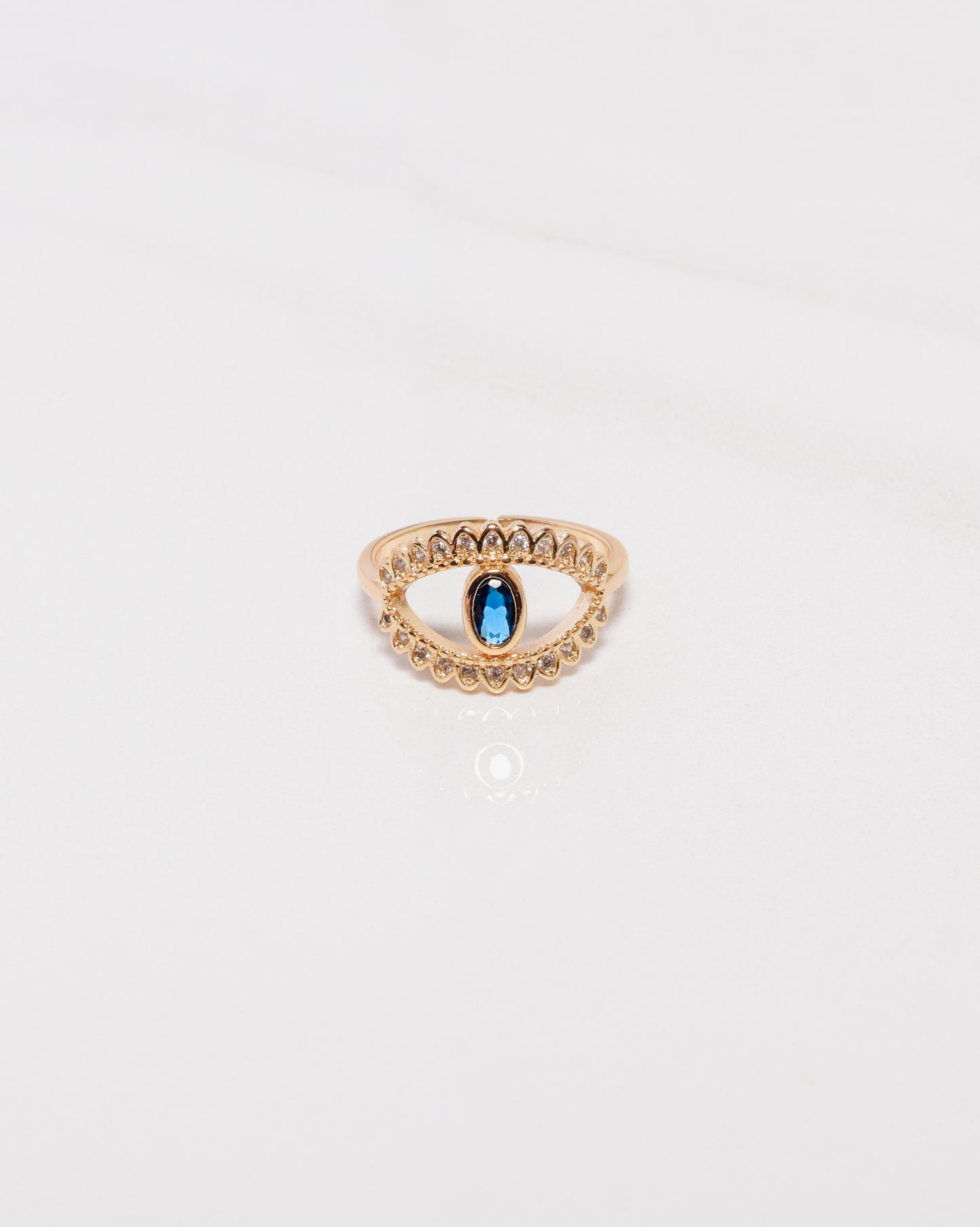Sapphire Evil Eye Ring
