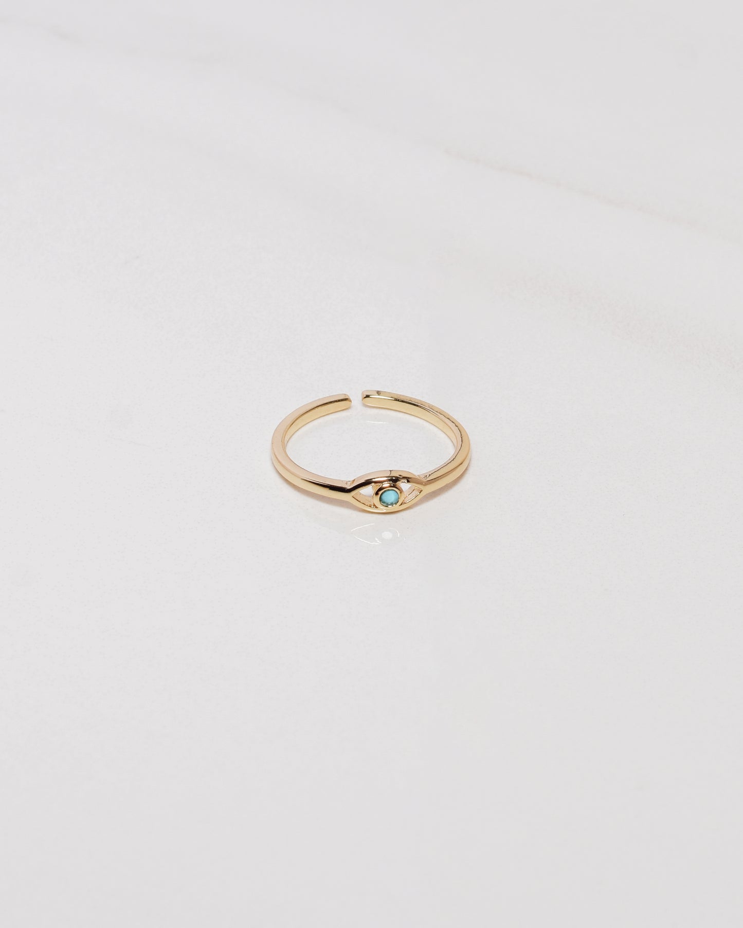 Dainty Turquoise Evil Eye Ring