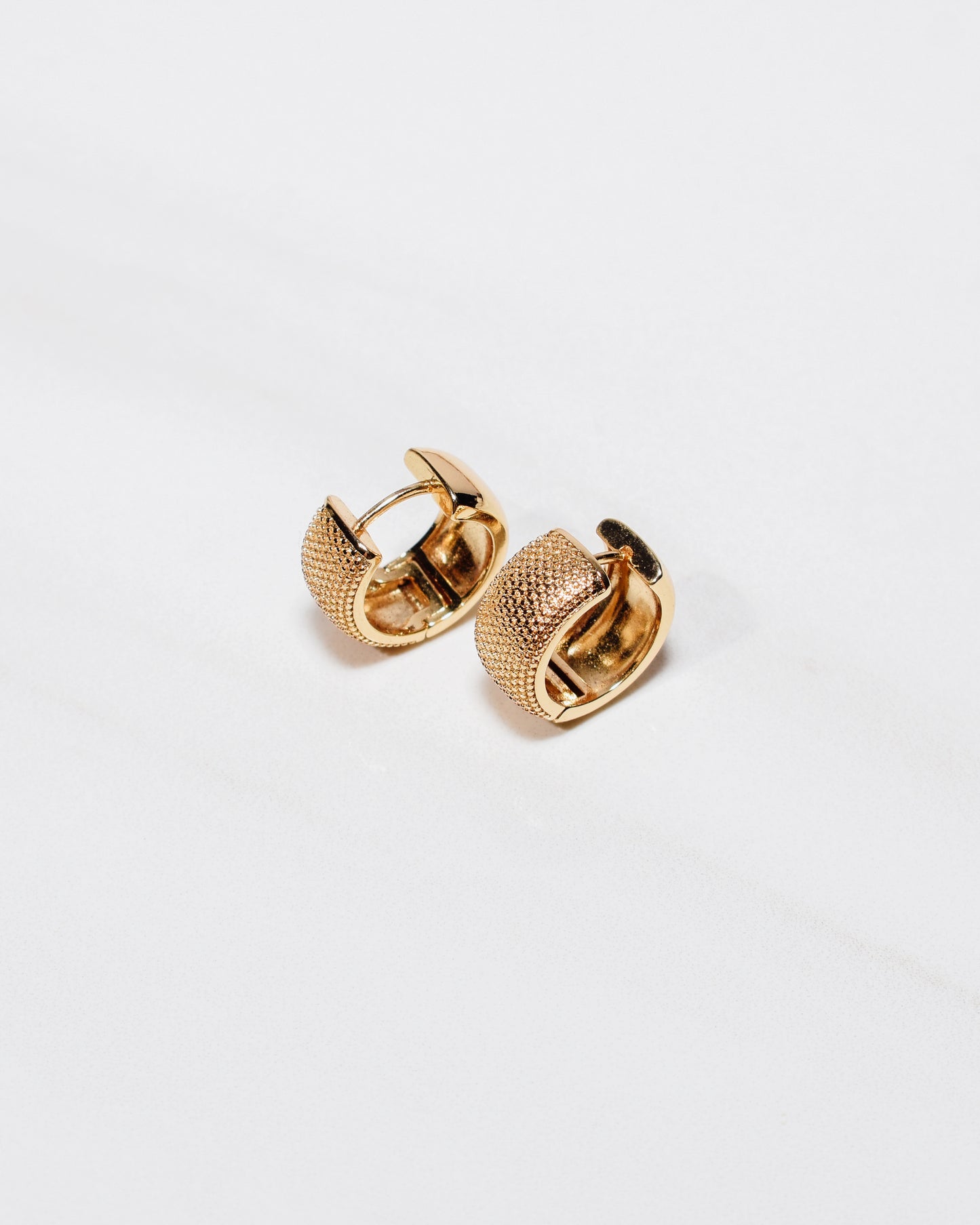 Textured Gold Hoops