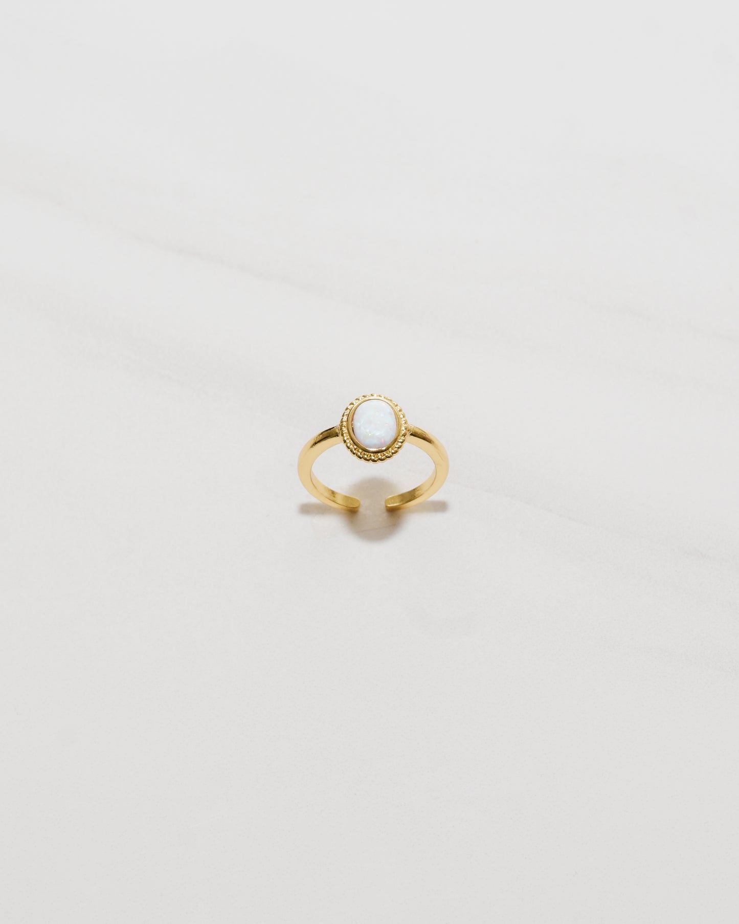 Fire Opal Oval Ring