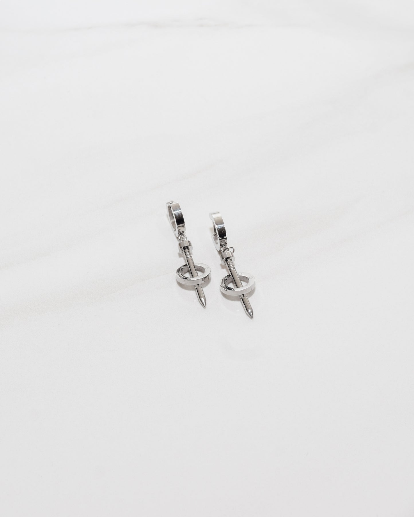 Couture Amour Nail Hoop Earrings