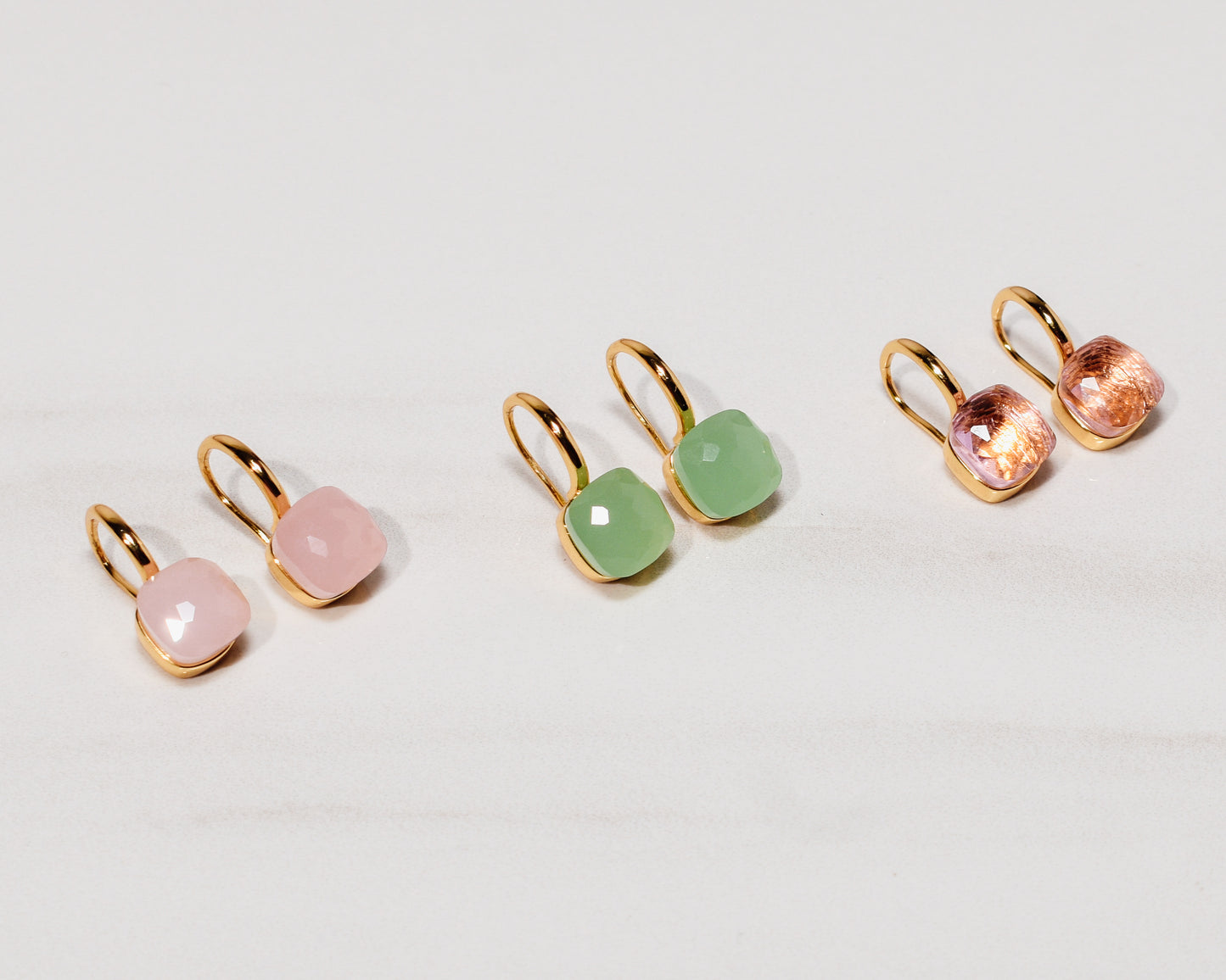 Floating Crystals Earrings