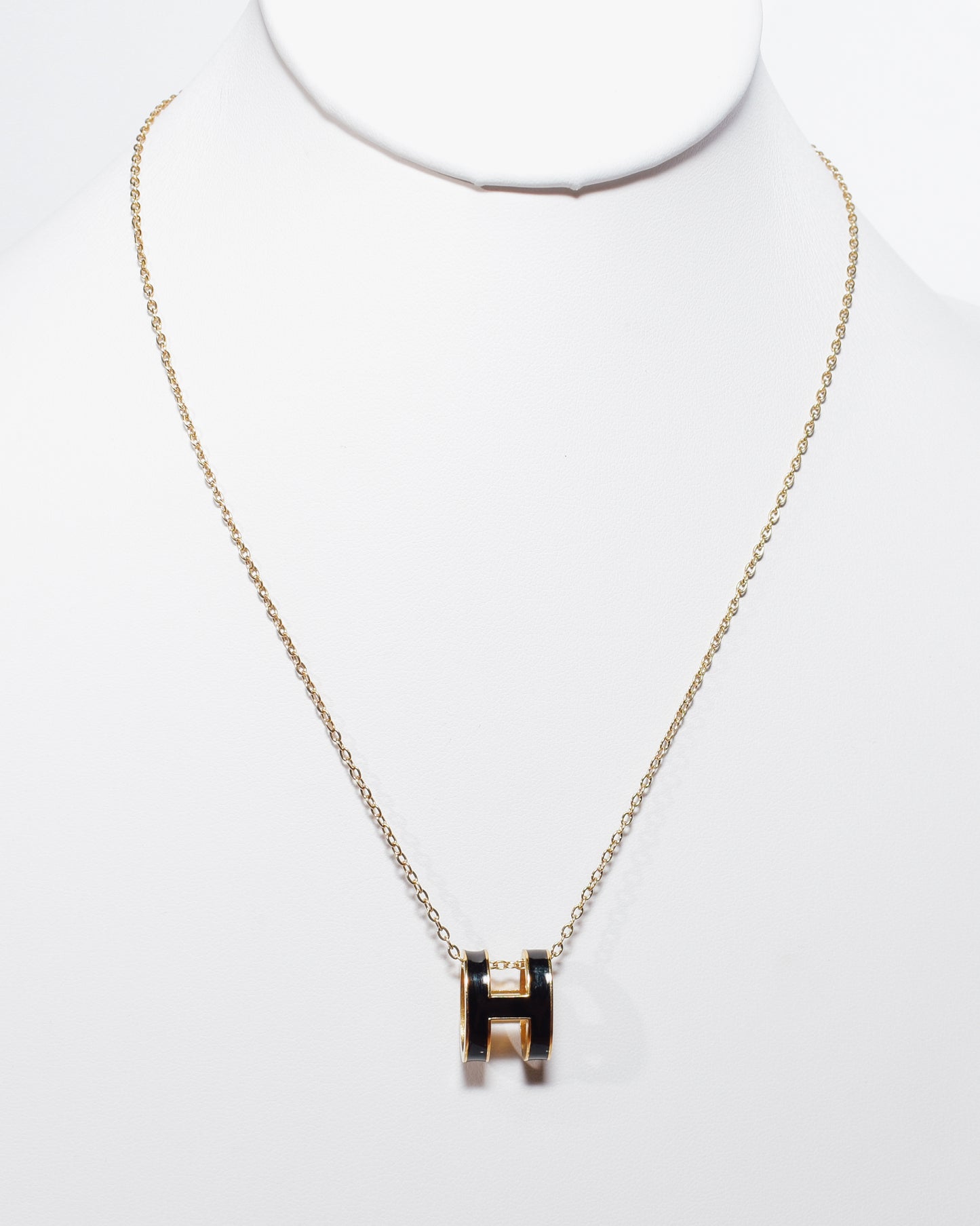 Black H Necklace
