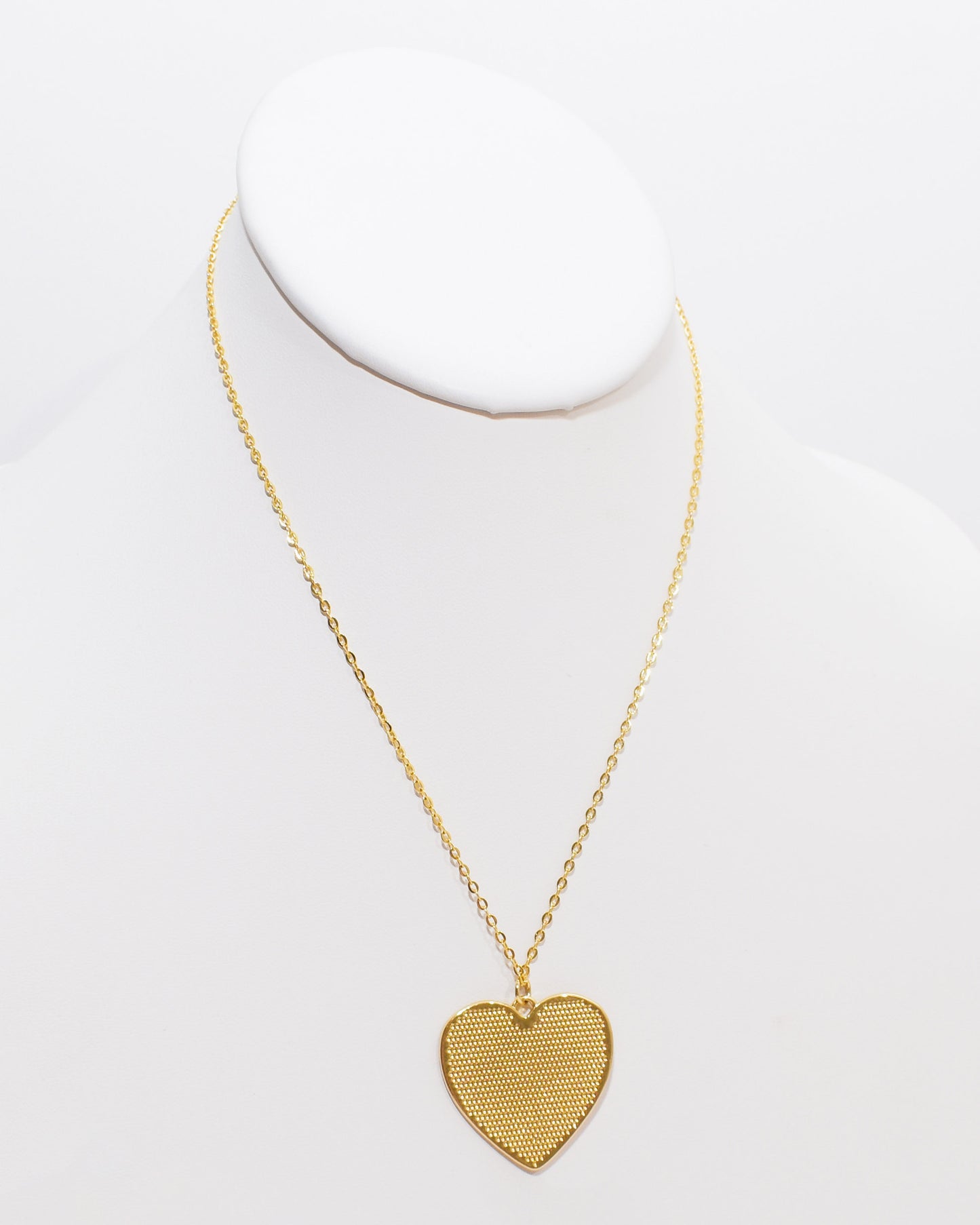 Large Starburst Heart Pendant Necklace