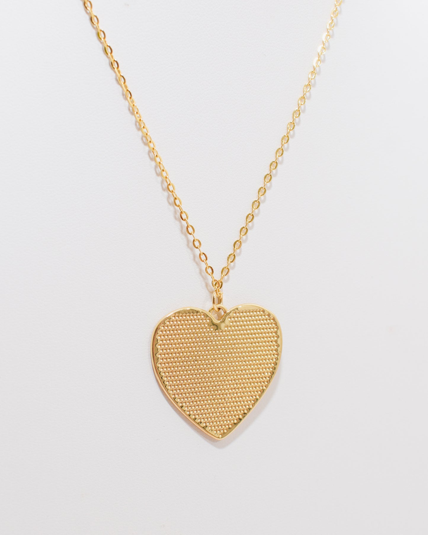 Large Starburst Heart Pendant Necklace