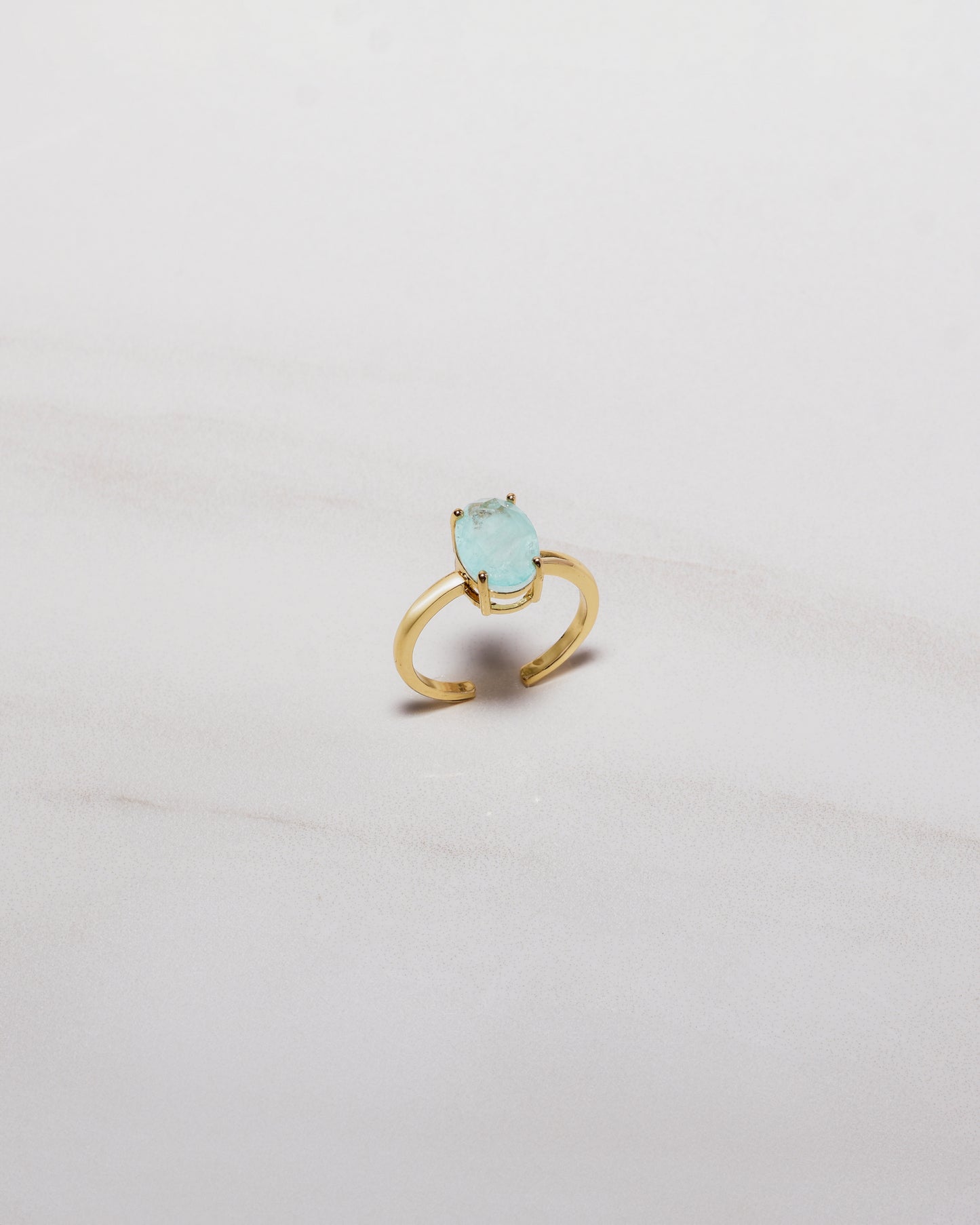 Aquamarine Oval Ring