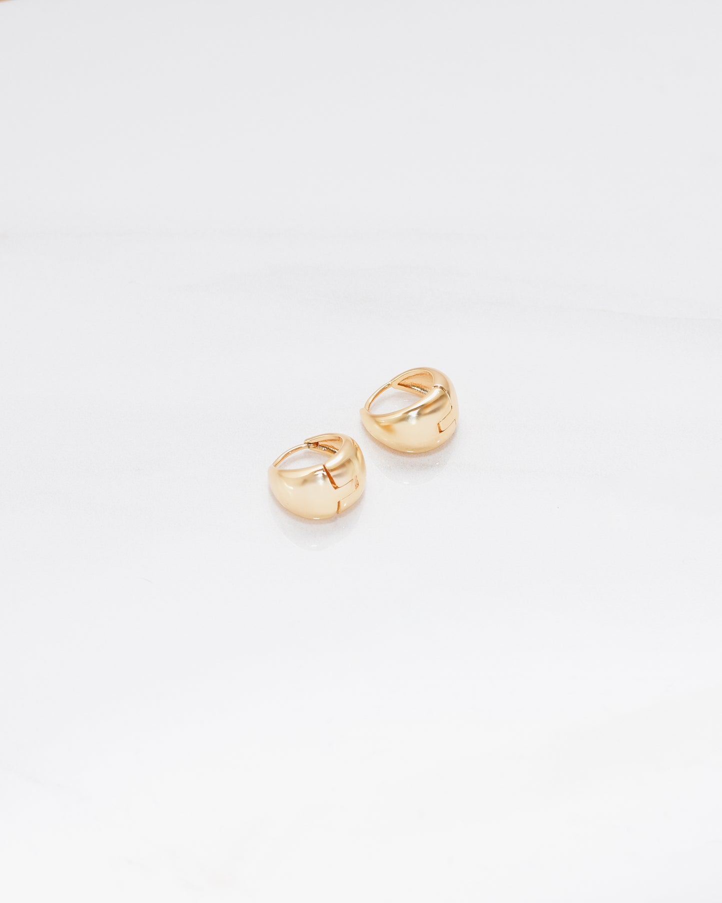 Chunky Wide Band Mini Hoops