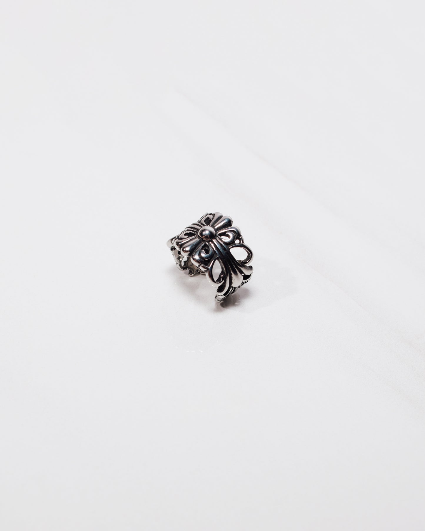 Double Floral Filigree Ring