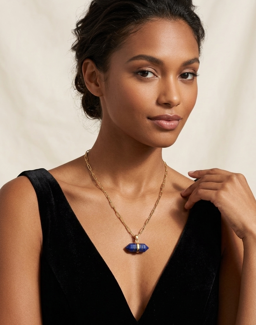 The Lapis Obelisk Necklace