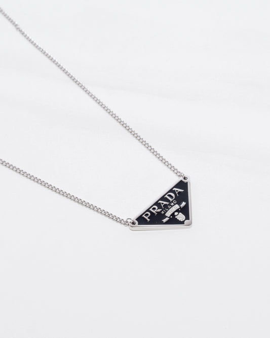 PRD Silver & Black Cuban Link Necklace