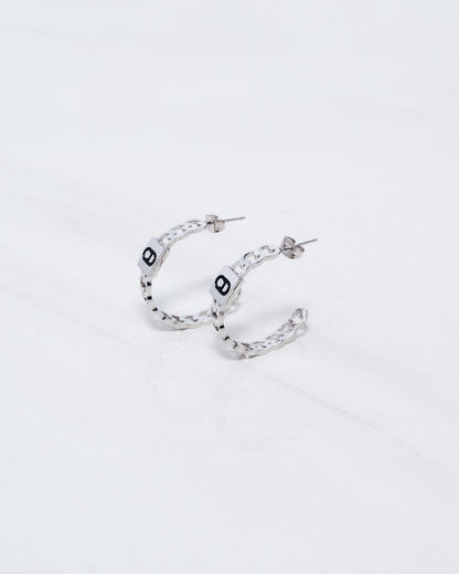 CD Engraved Half Hoops