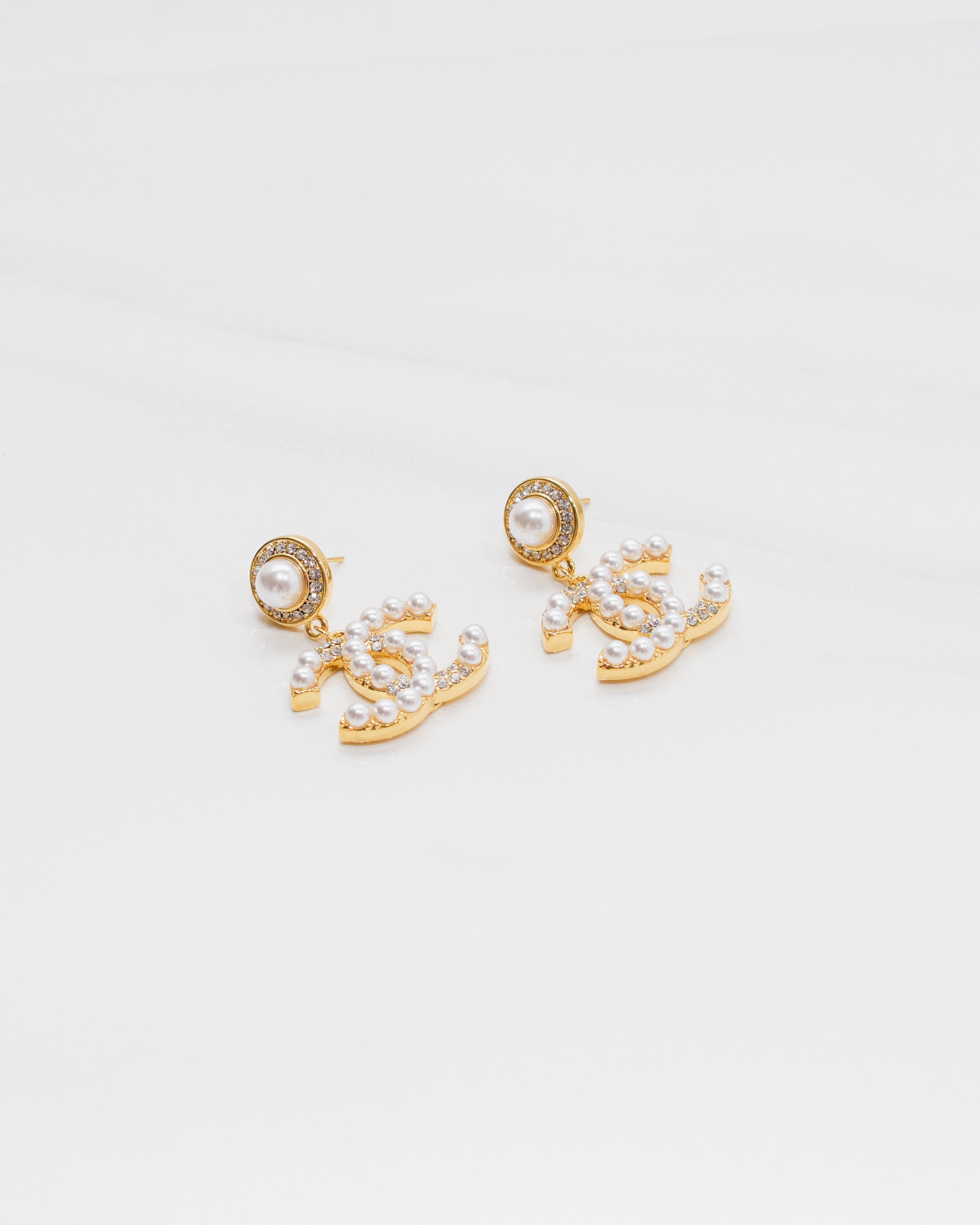 Chanel dangle earrings deals dupe