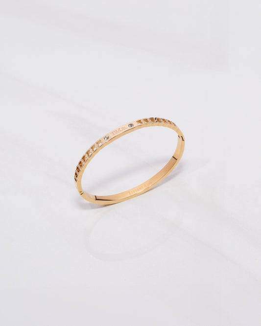 TC Thin CZ Curb Style Bangle