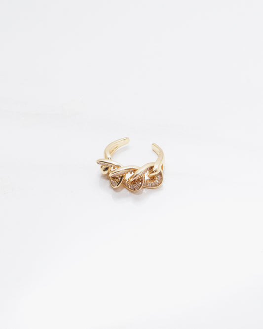 Cuban Link Pave Bold Ring