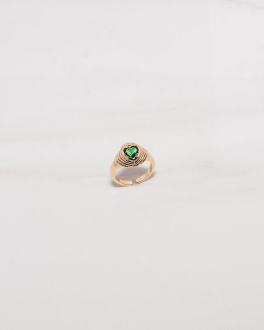 Emerald Sweetheart Ring