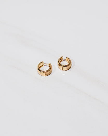 Textured Gold Hoops