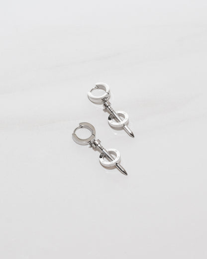 Couture Amour Nail Hoop Earrings