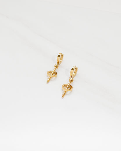 Couture Amour Nail Hoop Earrings
